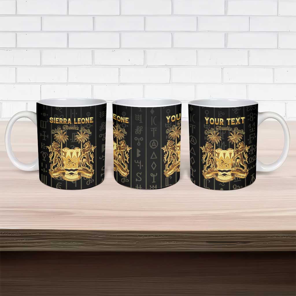 Personalized Sierra Leone Vai Syllabary Vertical Pattern Ceramic Mug - Wonder Print Shop