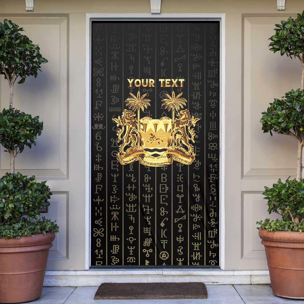 Personalized Sierra Leone Vai Syllabary Vertical Pattern Door Cover - Wonder Print Shop