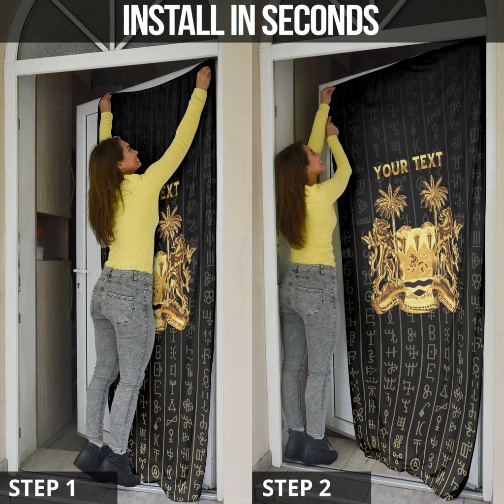 Personalized Sierra Leone Vai Syllabary Vertical Pattern Door Cover - Wonder Print Shop