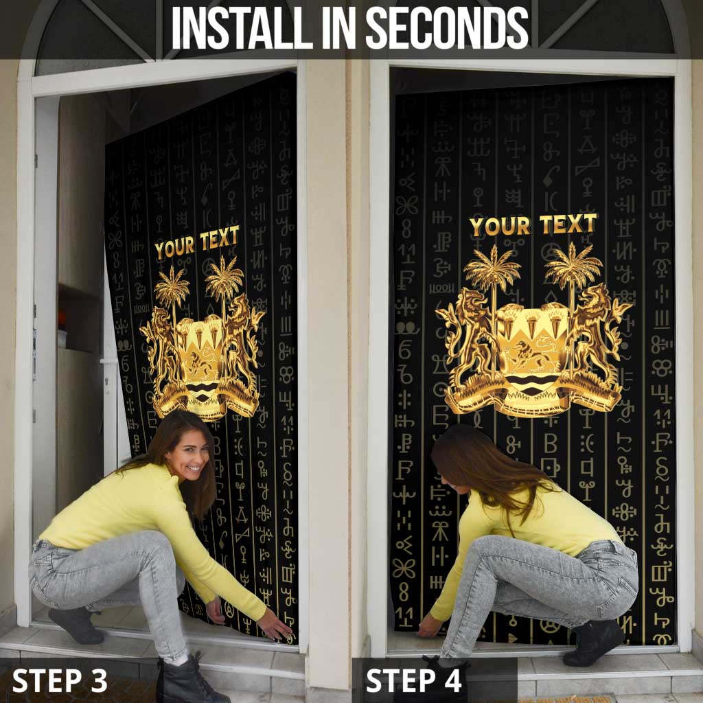 Personalized Sierra Leone Vai Syllabary Vertical Pattern Door Cover - Wonder Print Shop