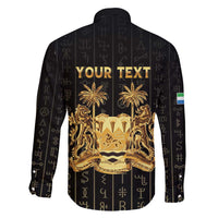 Personalized Sierra Leone Vai Syllabary Vertical Pattern Family Matching Long Sleeve Bodycon Dress and Hawaiian Shirt - Wonder Print Shop