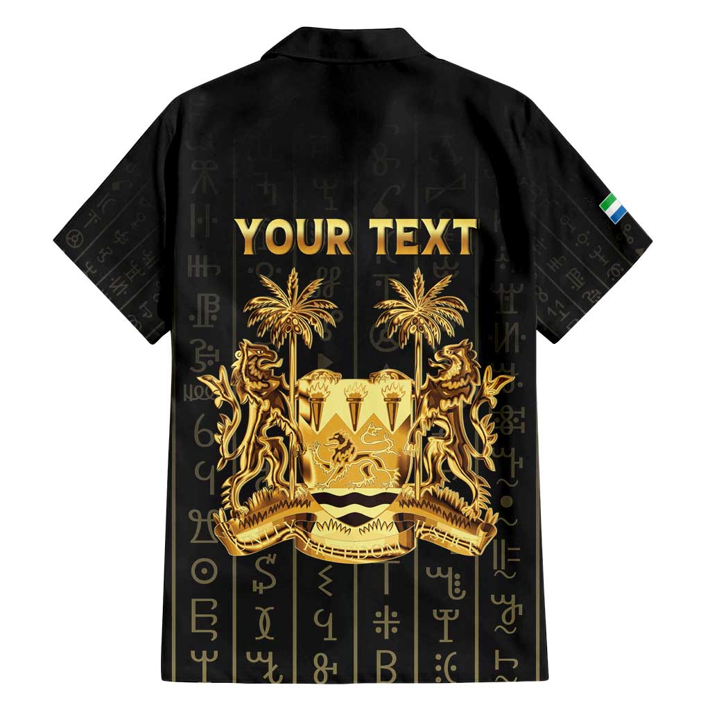 Personalized Sierra Leone Vai Syllabary Vertical Pattern Family Matching Off Shoulder Short Dress and Hawaiian Shirt - Wonder Print Shop