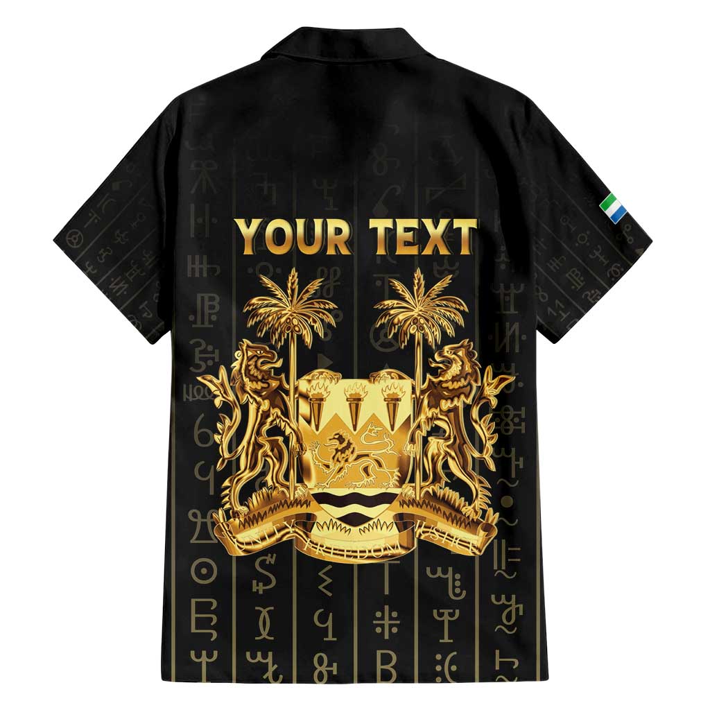 Personalized Sierra Leone Vai Syllabary Vertical Pattern Family Matching Short Sleeve Bodycon Dress and Hawaiian Shirt - Wonder Print Shop