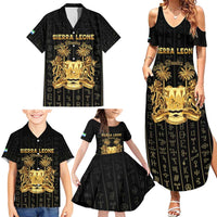 Personalized Sierra Leone Vai Syllabary Vertical Pattern Family Matching Summer Maxi Dress and Hawaiian Shirt - Wonder Print Shop