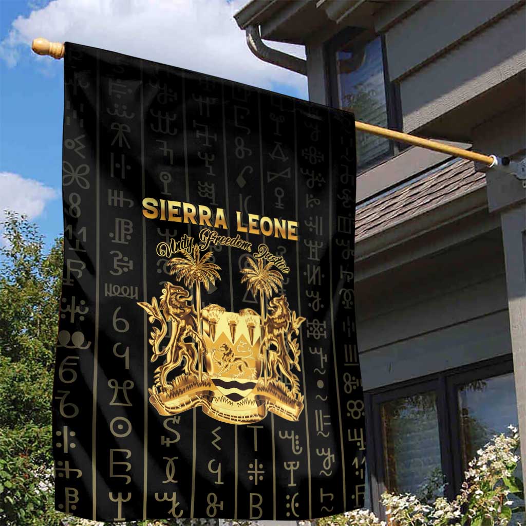 Sierra Leone Vai Syllabary Vertical Pattern Garden Flag - Wonder Print Shop