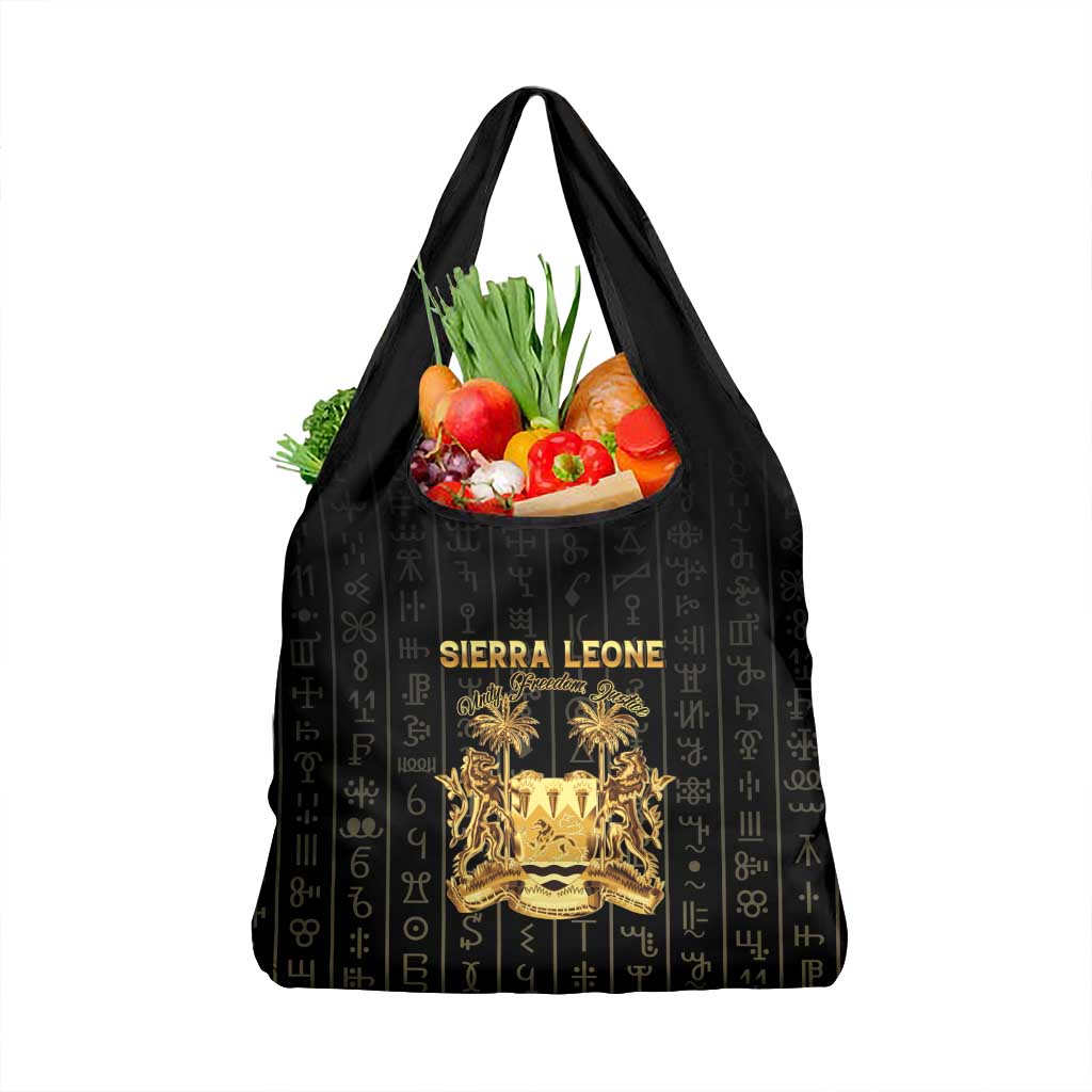 Sierra Leone Vai Syllabary Vertical Pattern Grocery Bag - Wonder Print Shop