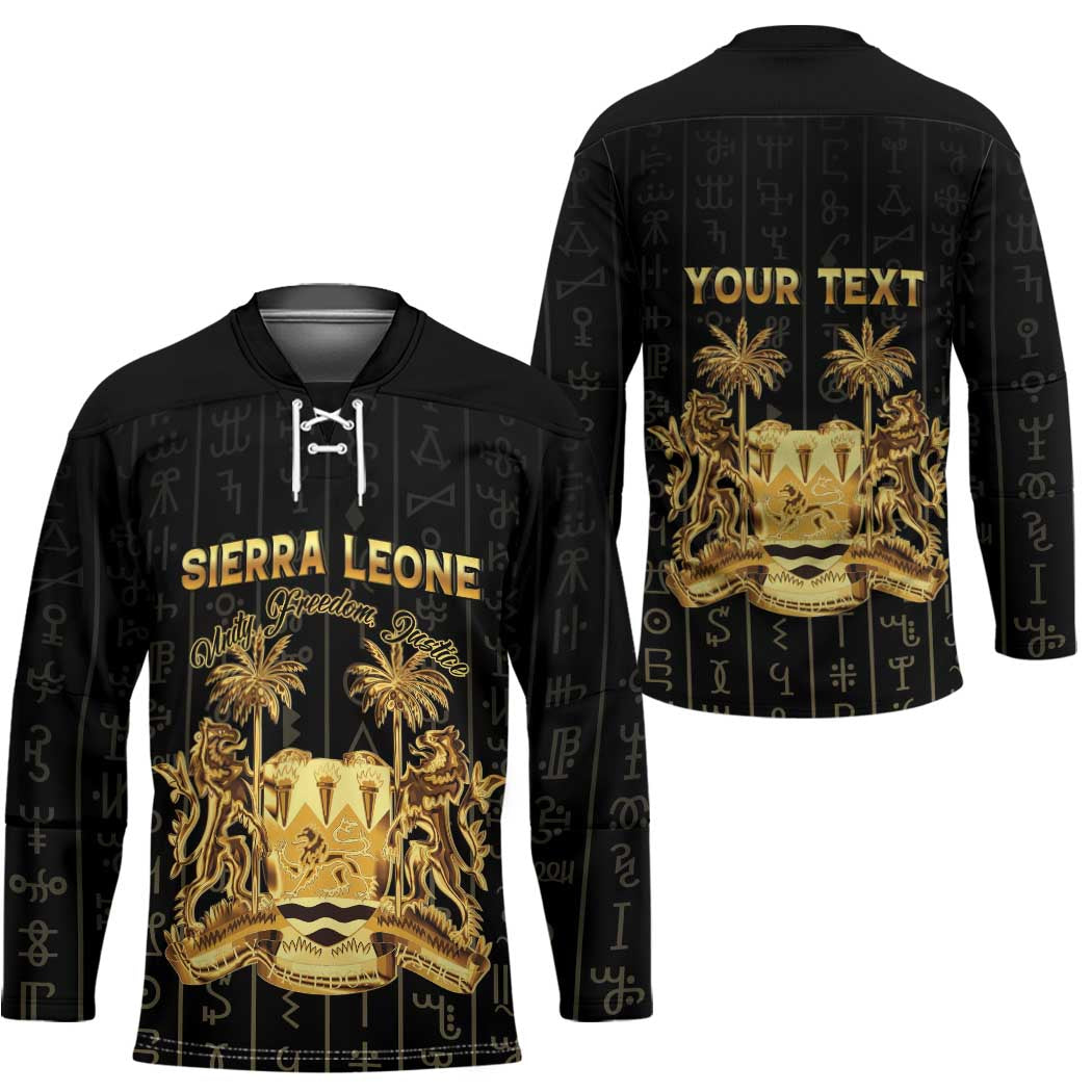 Personalized Sierra Leone Vai Syllabary Vertical Pattern Hockey Jersey - Wonder Print Shop