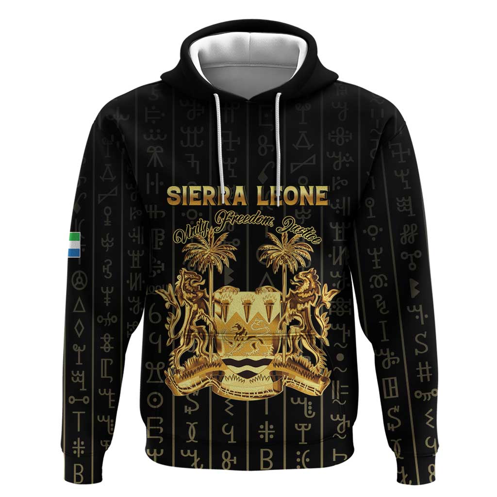 Personalized Sierra Leone Vai Syllabary Vertical Pattern Hoodie - Wonder Print Shop
