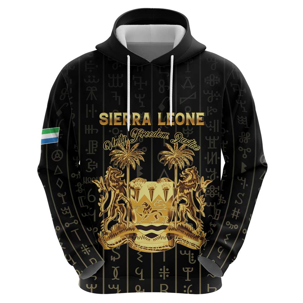 Personalized Sierra Leone Vai Syllabary Vertical Pattern Hoodie - Wonder Print Shop
