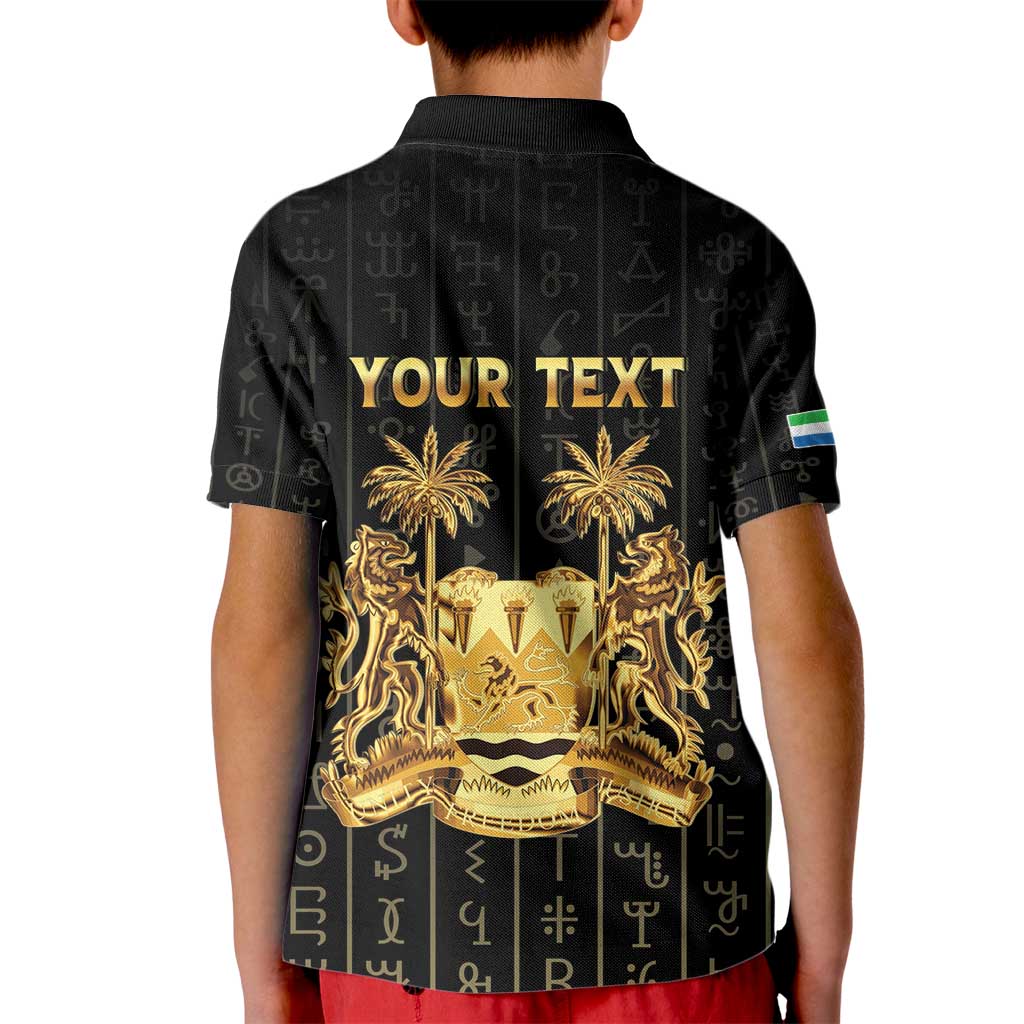 Personalized Sierra Leone Vai Syllabary Vertical Pattern Kid Polo Shirt - Wonder Print Shop