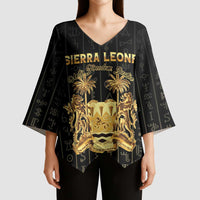 Personalized Sierra Leone Vai Syllabary Vertical Pattern Kimono Sleeve Blouse - Wonder Print Shop