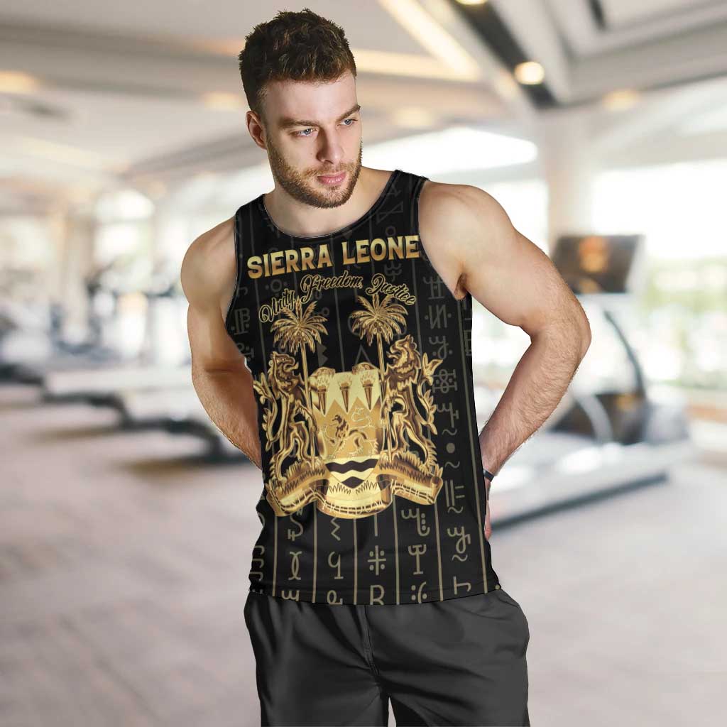 Personalized Sierra Leone Vai Syllabary Vertical Pattern Men Tank Top - Wonder Print Shop