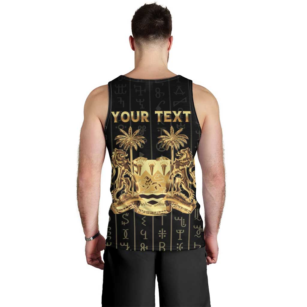 Personalized Sierra Leone Vai Syllabary Vertical Pattern Men Tank Top - Wonder Print Shop