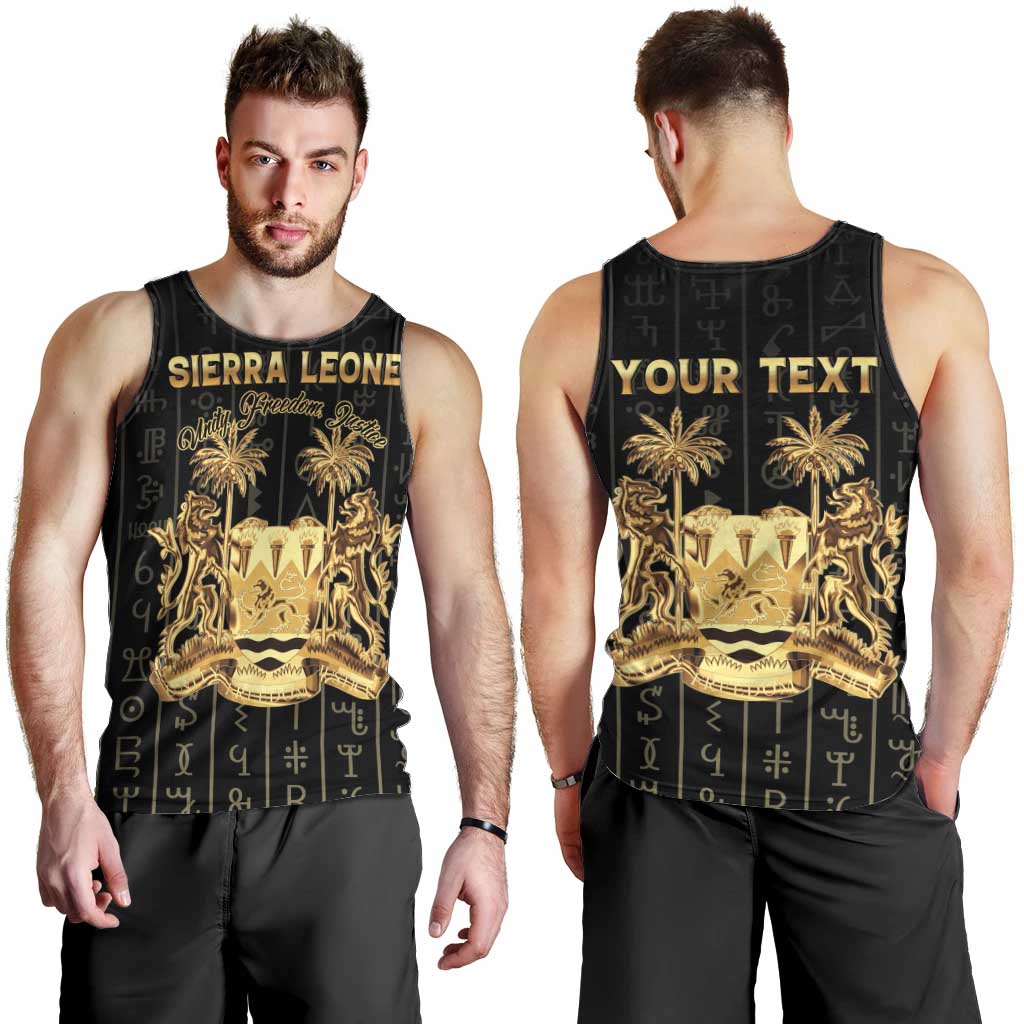 Personalized Sierra Leone Vai Syllabary Vertical Pattern Men Tank Top - Wonder Print Shop
