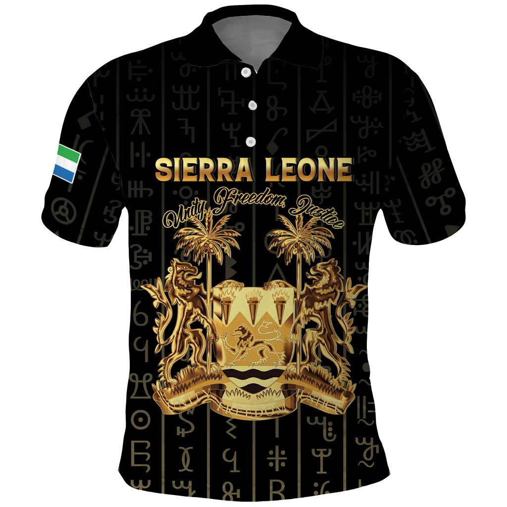 Personalized Sierra Leone Vai Syllabary Vertical Pattern Polo Shirt - Wonder Print Shop