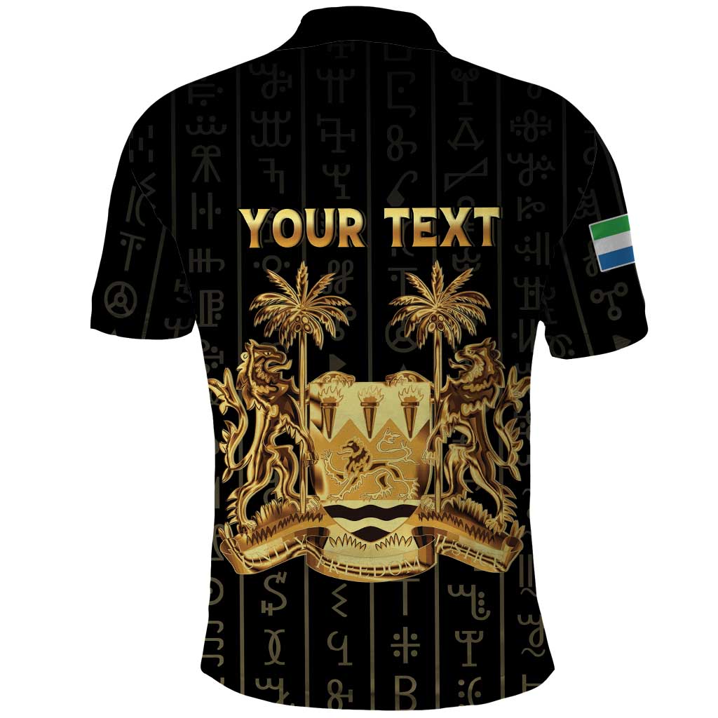 Personalized Sierra Leone Vai Syllabary Vertical Pattern Polo Shirt - Wonder Print Shop
