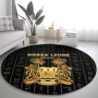 Sierra Leone Vai Syllabary Vertical Pattern Round Carpet - Wonder Print Shop