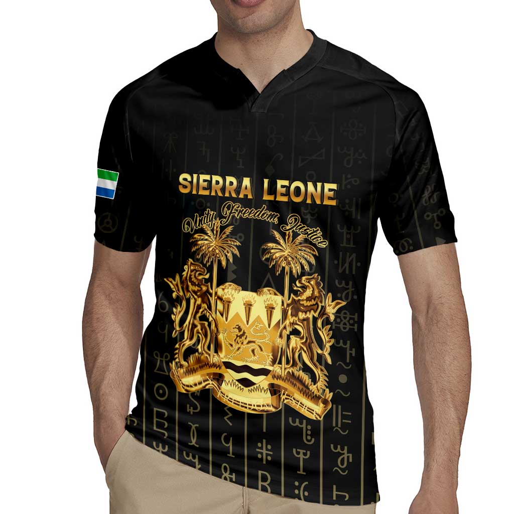 Personalized Sierra Leone Vai Syllabary Vertical Pattern Rugby Jersey - Wonder Print Shop