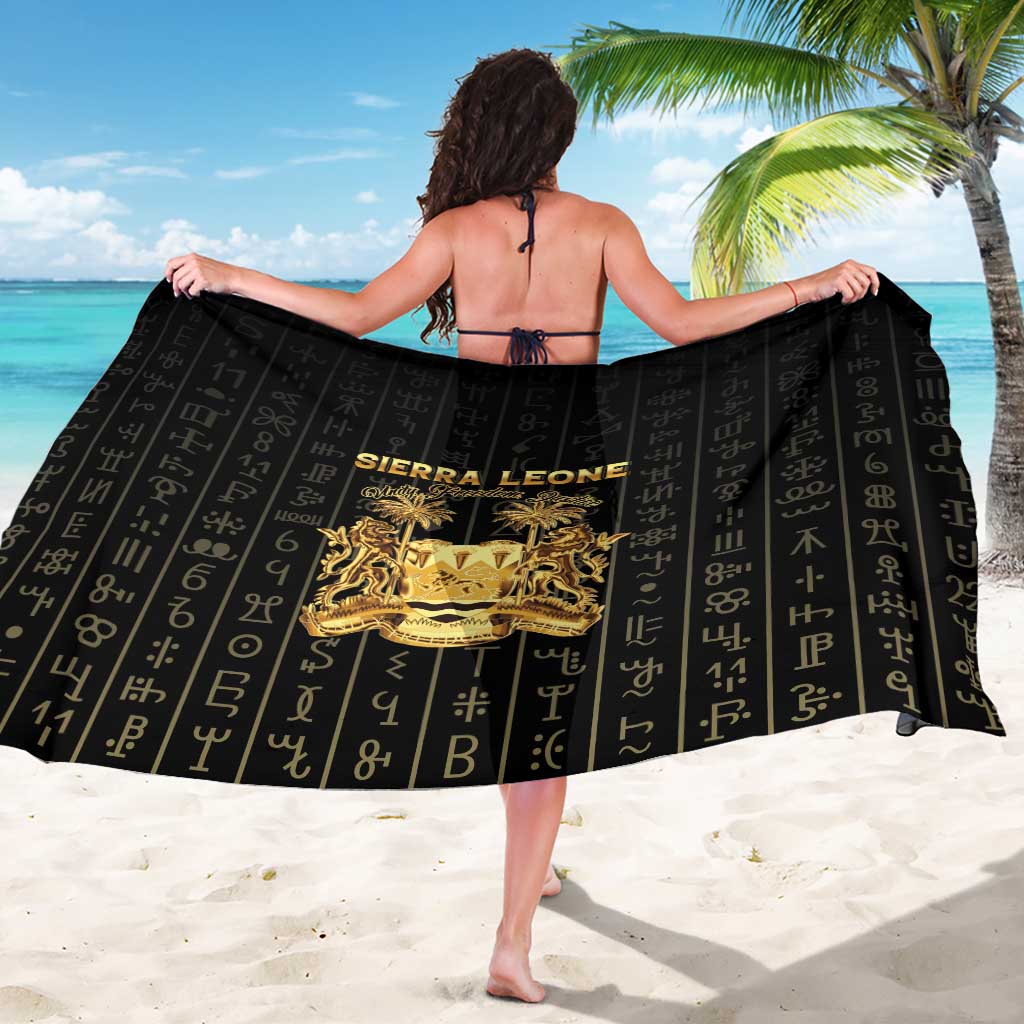 Sierra Leone Vai Syllabary Vertical Pattern Sarong - Wonder Print Shop