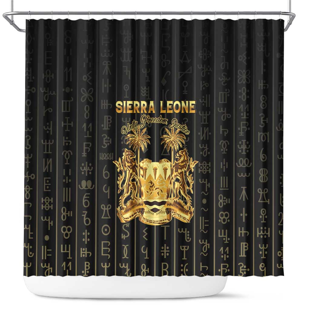 Sierra Leone Vai Syllabary Vertical Pattern Shower Curtain - Wonder Print Shop