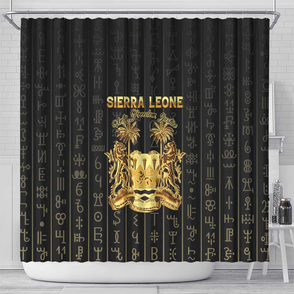 Sierra Leone Vai Syllabary Vertical Pattern Shower Curtain - Wonder Print Shop