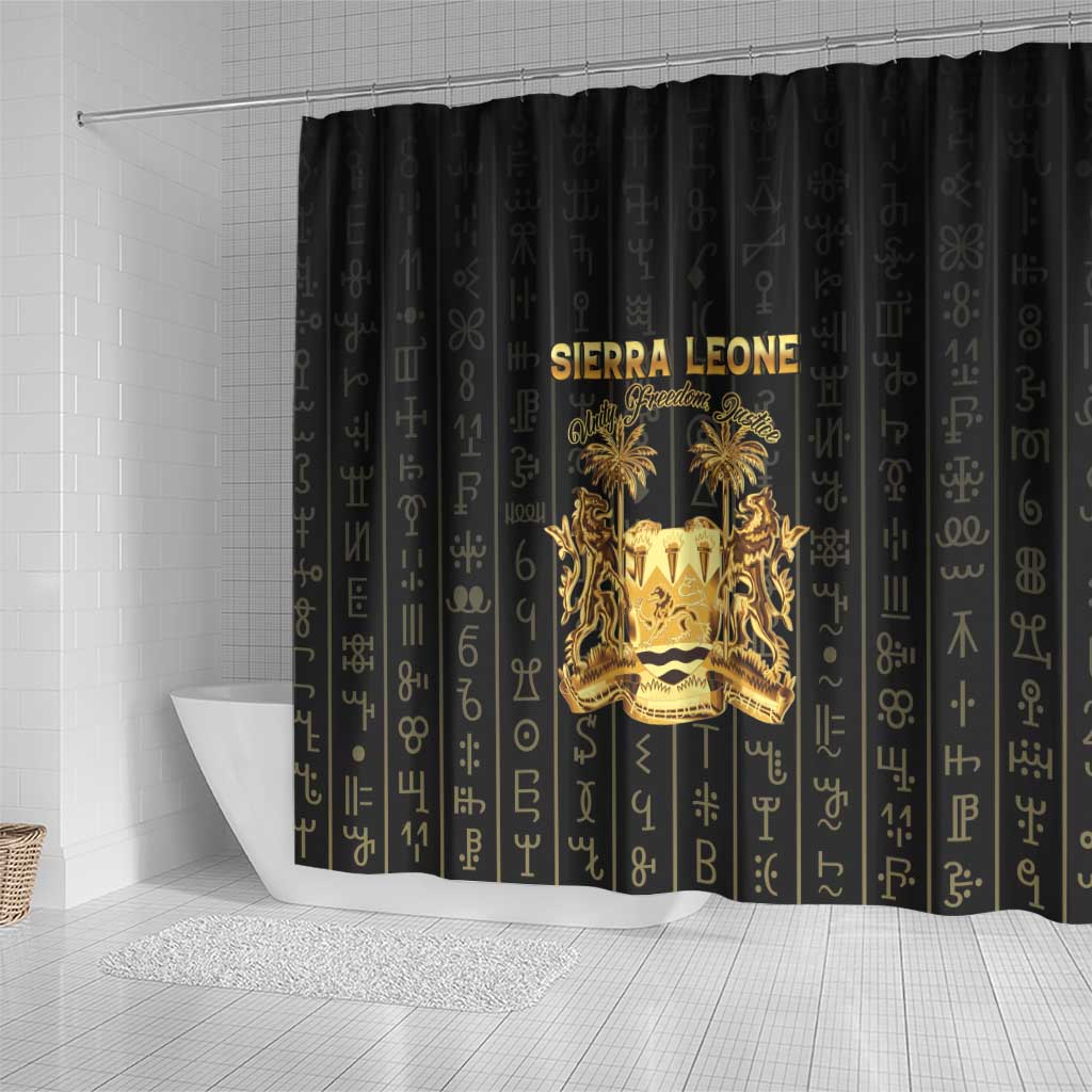 Sierra Leone Vai Syllabary Vertical Pattern Shower Curtain - Wonder Print Shop