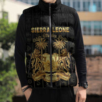Personalized Sierra Leone Vai Syllabary Vertical Pattern Sleeveless Puffer Jacket - Wonder Print Shop