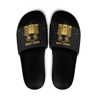 Sierra Leone Vai Syllabary Vertical Pattern Slide Sandals - Wonder Print Shop