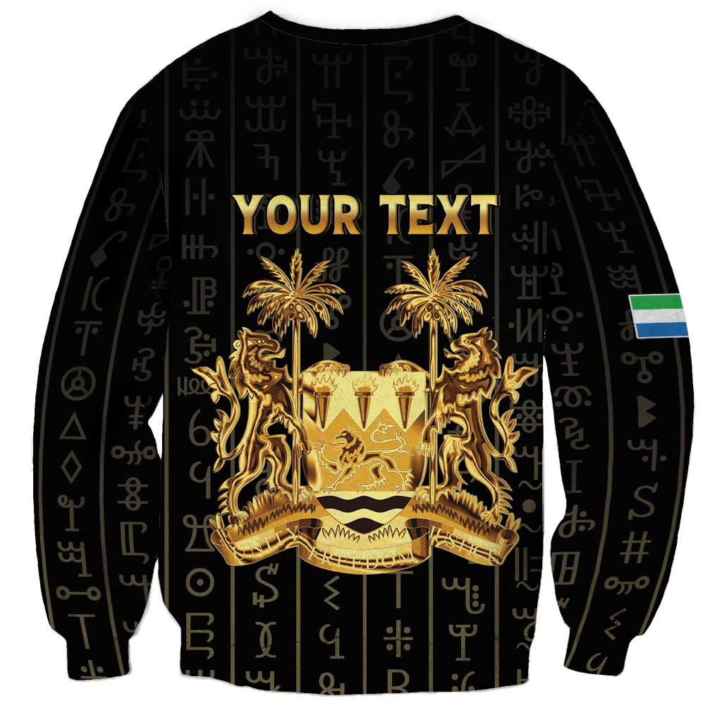 Personalized Sierra Leone Vai Syllabary Vertical Pattern Sweatshirt - Wonder Print Shop