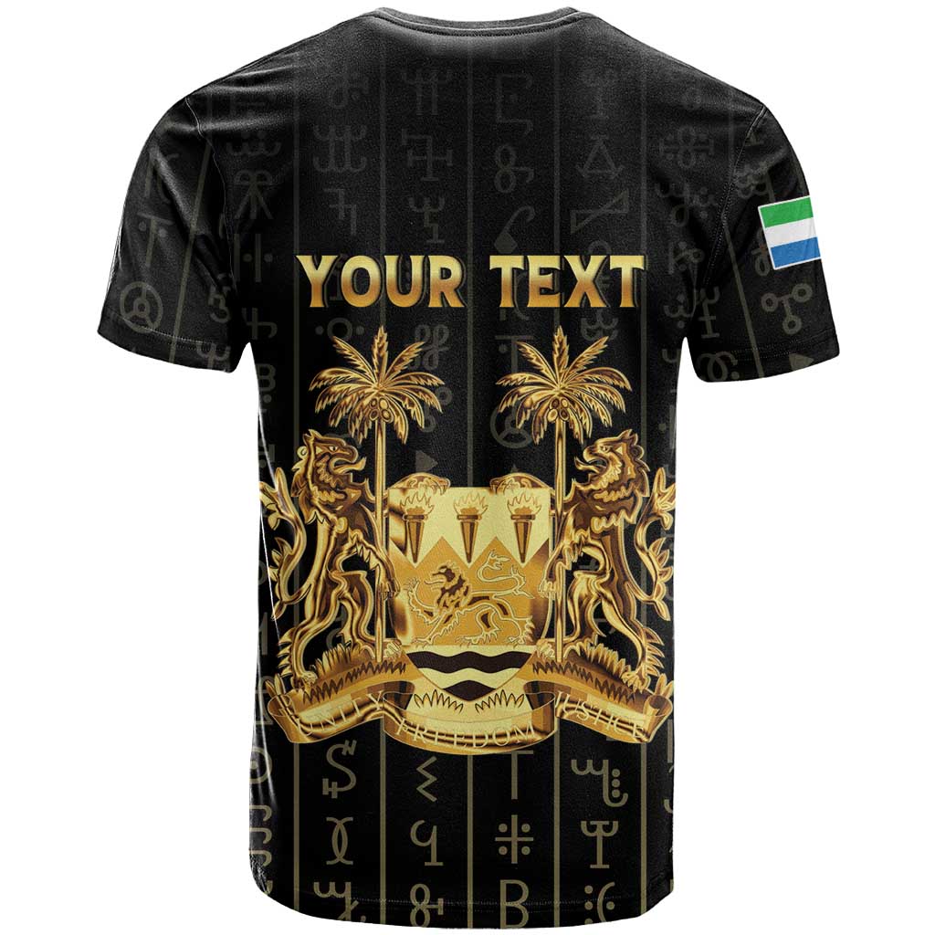 Personalized Sierra Leone Vai Syllabary Vertical Pattern T Shirt - Wonder Print Shop
