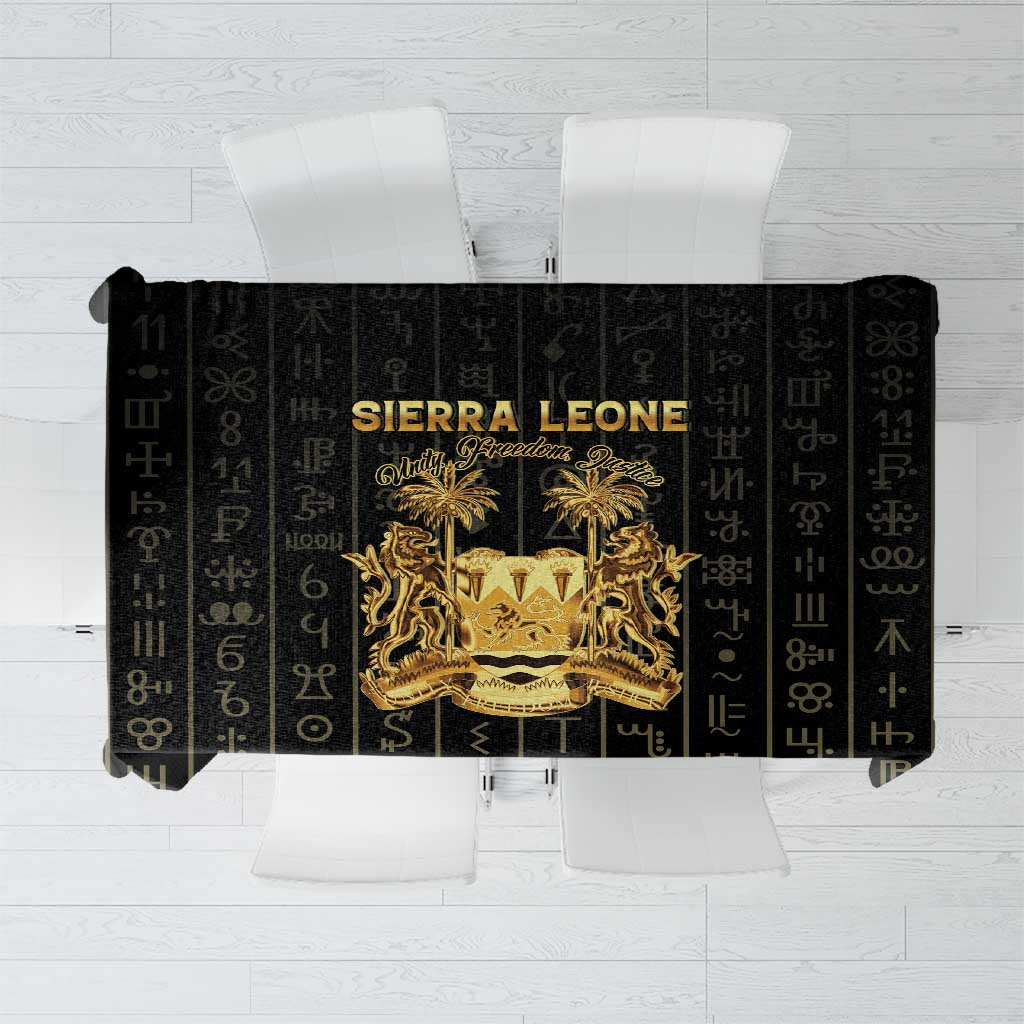 Sierra Leone Vai Syllabary Vertical Pattern Tablecloth - Wonder Print Shop