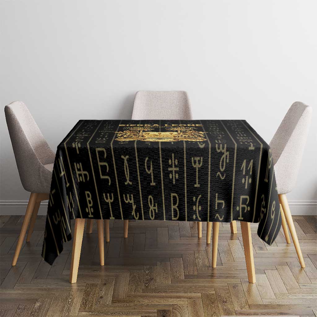 Sierra Leone Vai Syllabary Vertical Pattern Tablecloth - Wonder Print Shop
