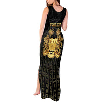 Personalized Sierra Leone Vai Syllabary Vertical Pattern Tank Maxi Dress - Wonder Print Shop
