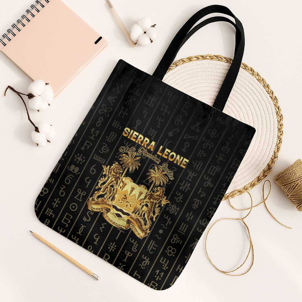 Sierra Leone Vai Syllabary Vertical Pattern Tote Bag - Wonder Print Shop