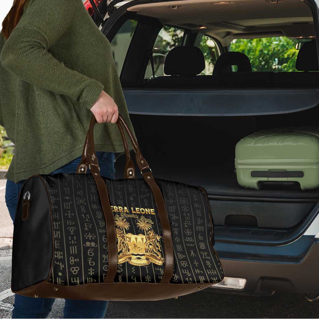 Sierra Leone Vai Syllabary Vertical Pattern Travel Bag - Wonder Print Shop