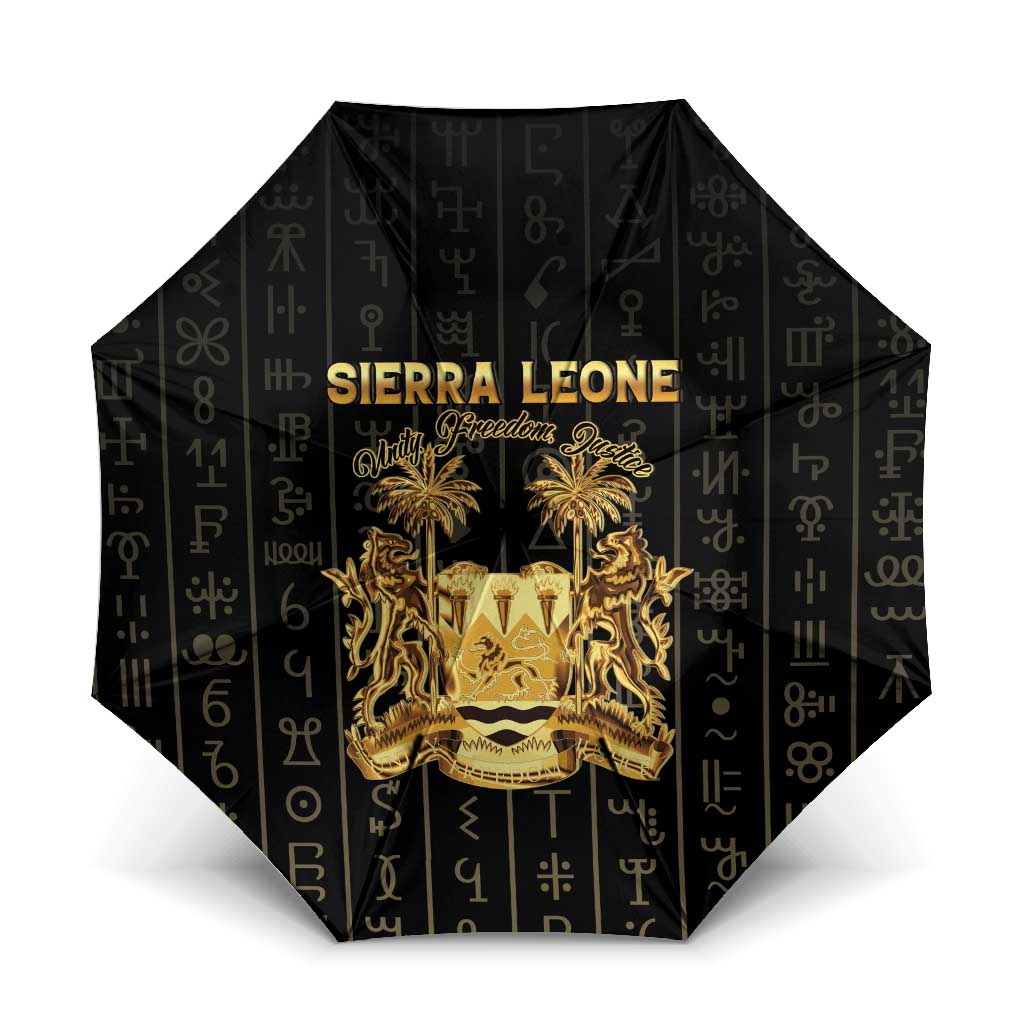 Sierra Leone Vai Syllabary Vertical Pattern Umbrella - Wonder Print Shop