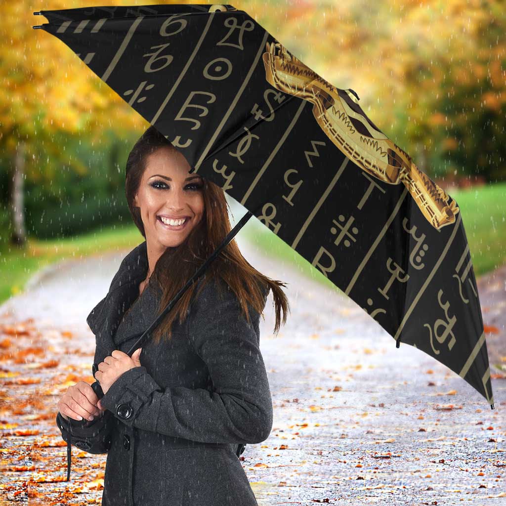 Sierra Leone Vai Syllabary Vertical Pattern Umbrella - Wonder Print Shop