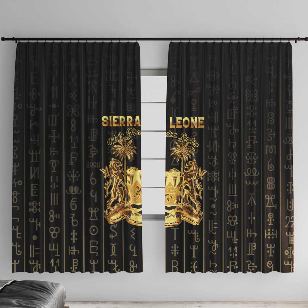 Sierra Leone Vai Syllabary Vertical Pattern Window Curtain - Wonder Print Shop