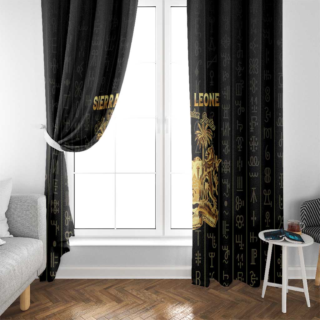 Sierra Leone Vai Syllabary Vertical Pattern Window Curtain - Wonder Print Shop