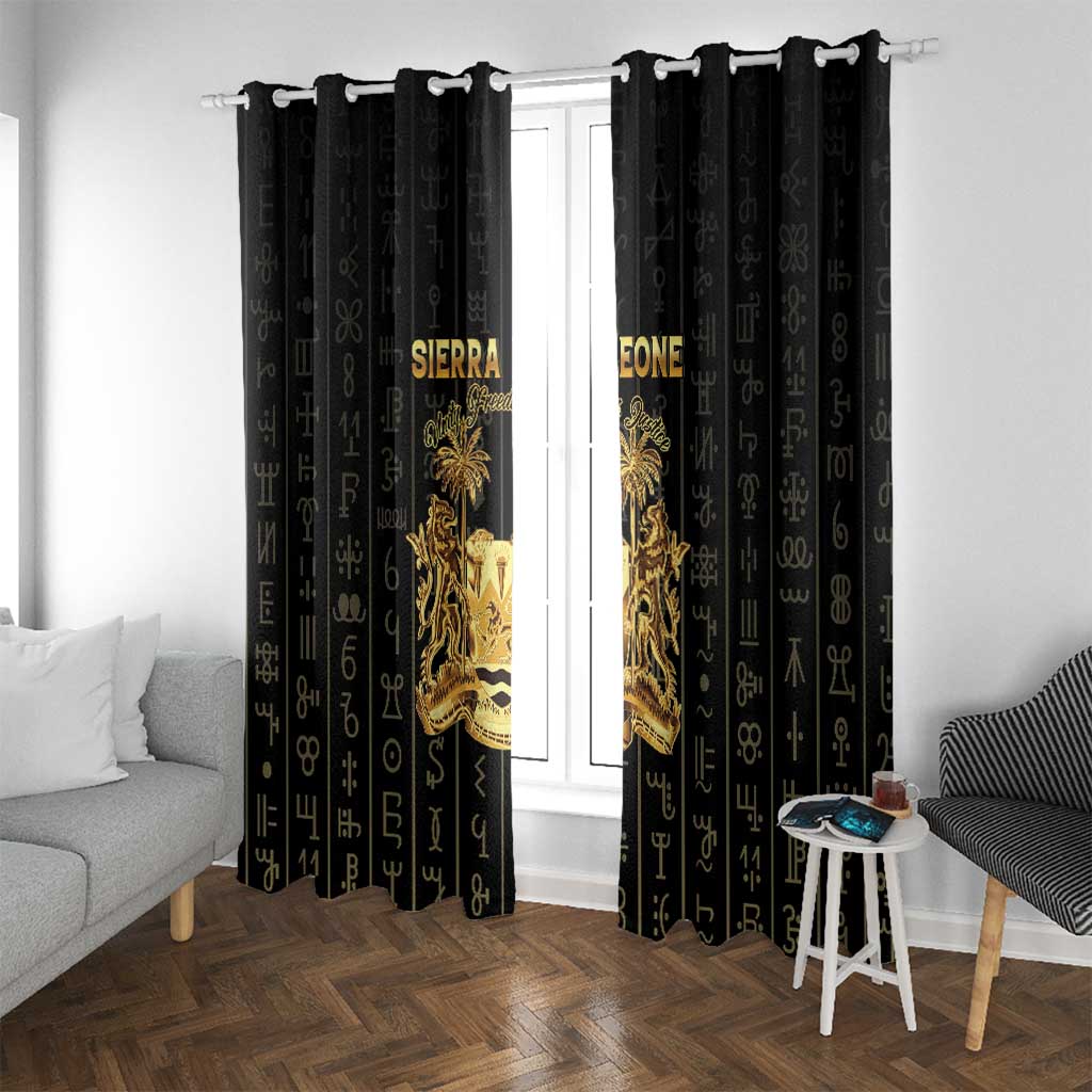 Sierra Leone Vai Syllabary Vertical Pattern Window Curtain - Wonder Print Shop