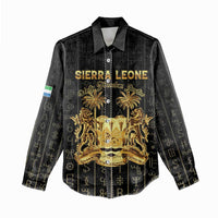 Personalized Sierra Leone Vai Syllabary Vertical Pattern Women Casual Shirt - Wonder Print Shop