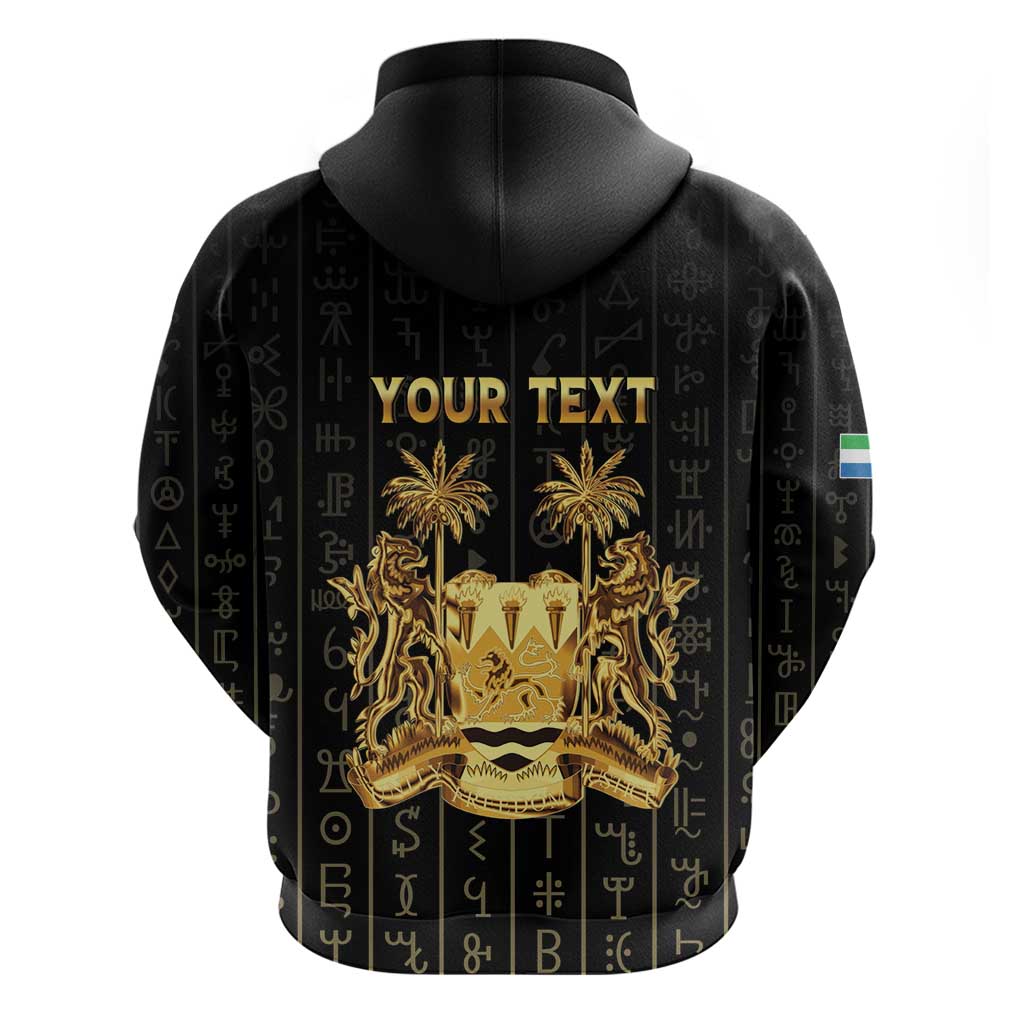 Personalized Sierra Leone Vai Syllabary Vertical Pattern Zip Hoodie - Wonder Print Shop