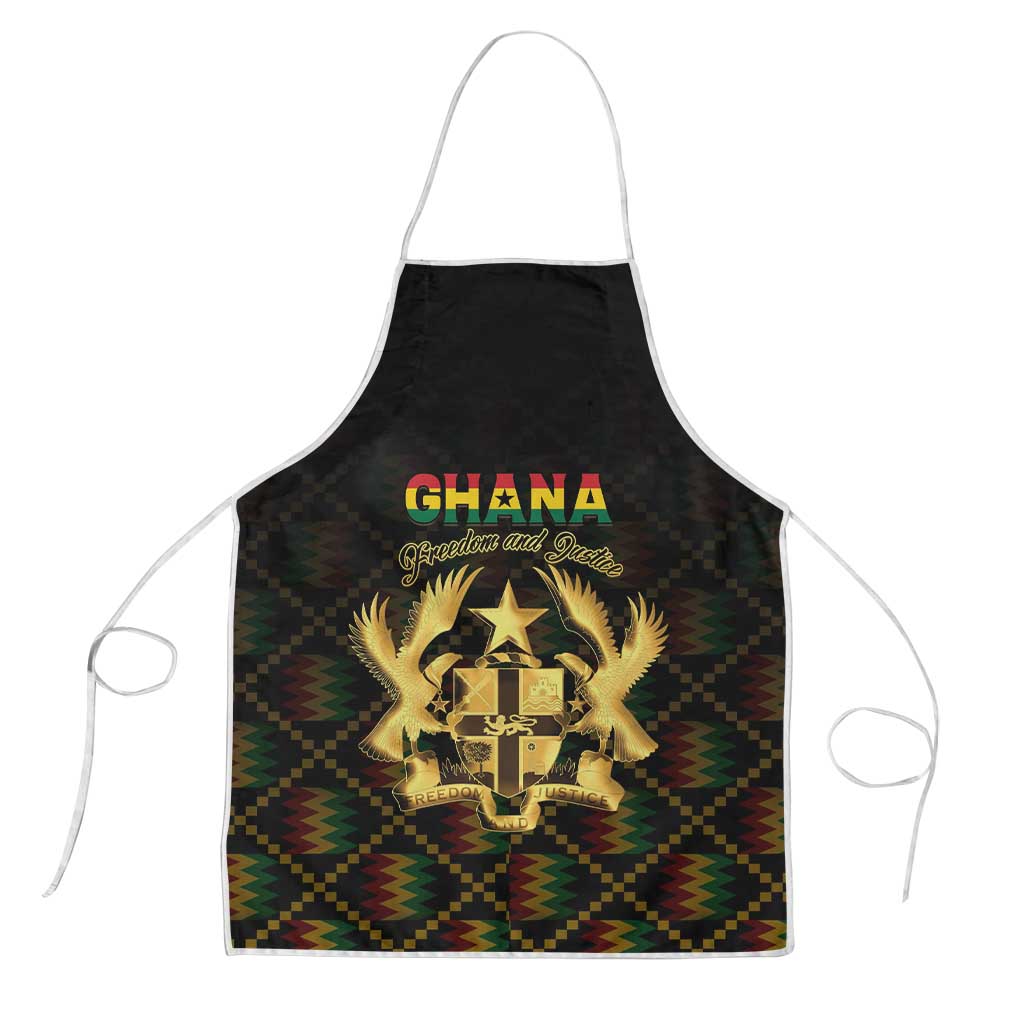 Ghana Kente Pattern Apron The Heart of Gold of Africa - Wonder Print Shop