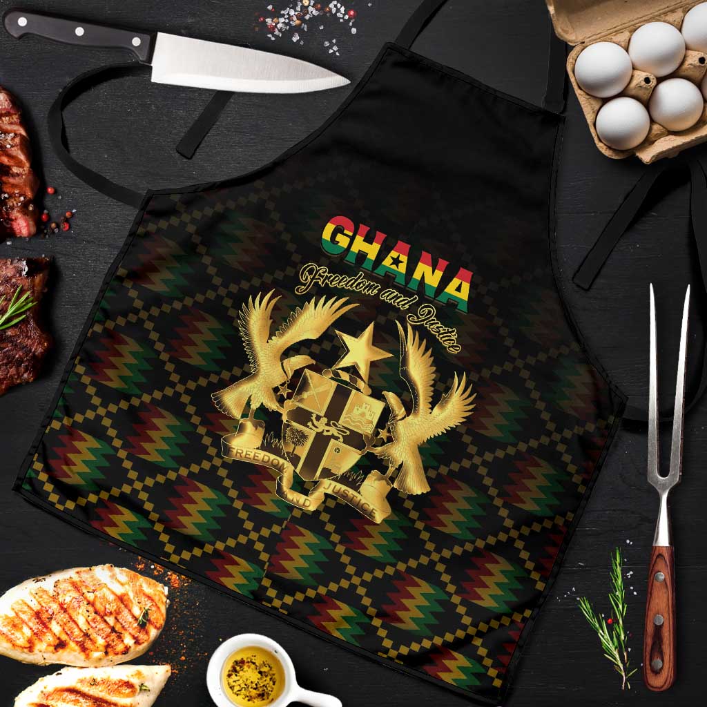 Ghana Kente Pattern Apron The Heart of Gold of Africa - Wonder Print Shop