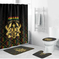 Ghana Kente Pattern Bathroom Set The Heart of Gold of Africa - Wonder Print Shop