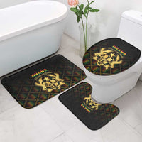 Ghana Kente Pattern Bathroom Set The Heart of Gold of Africa - Wonder Print Shop