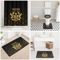 Ghana Kente Pattern Bathroom Set The Heart of Gold of Africa - Wonder Print Shop