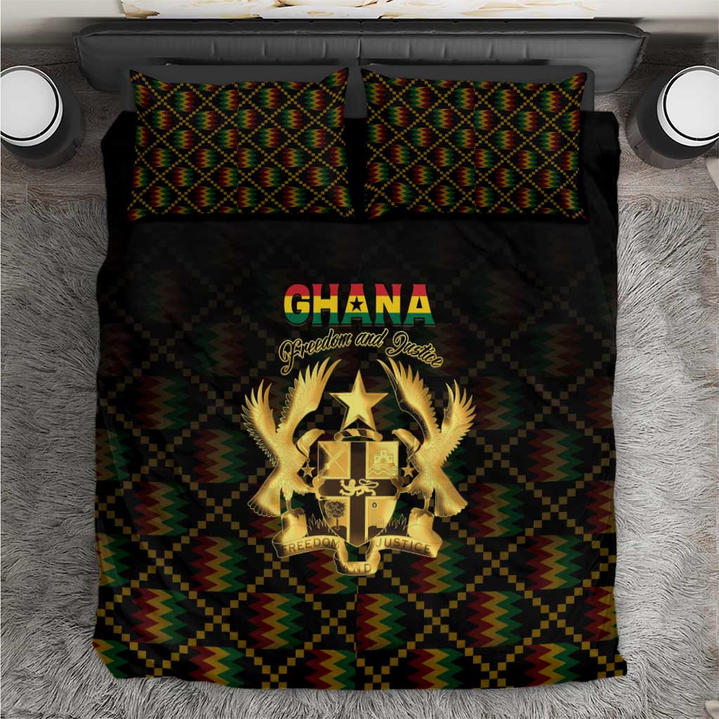 Ghana Kente Pattern Bedding Set The Heart of Gold of Africa - Wonder Print Shop