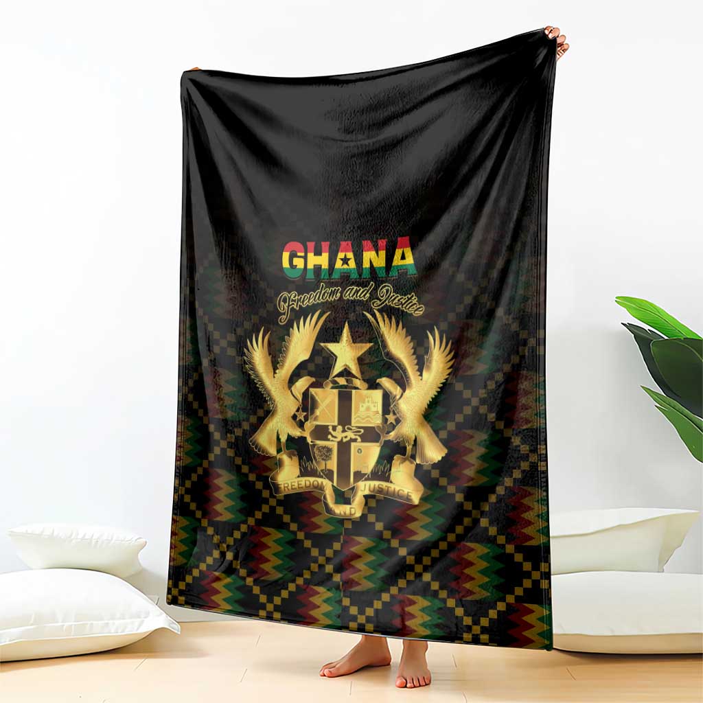 Ghana Kente Pattern Blanket The Heart of Gold of Africa - Wonder Print Shop