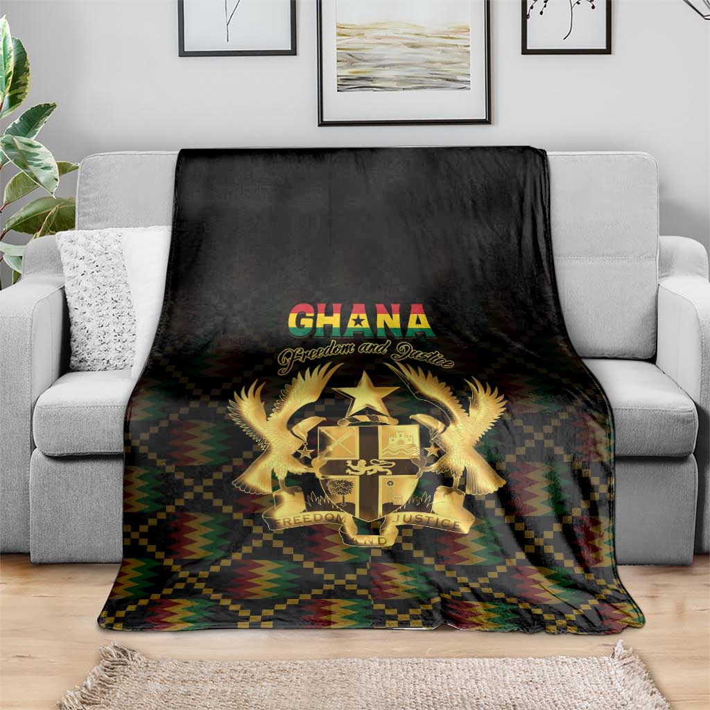 Ghana Kente Pattern Blanket The Heart of Gold of Africa - Wonder Print Shop